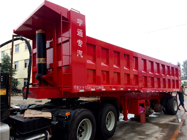 轻型后翻自卸半挂车